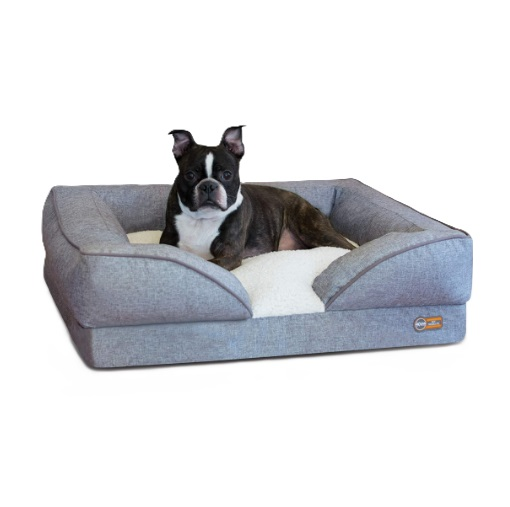 Camas Para Perros Pillow Top Ortho Lounger in a Box Classy Gra